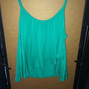 Teal crop top